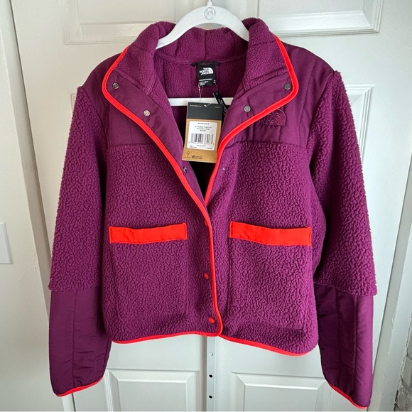 NWT The North Face Cragmont Purple Fleece Jacket size medium winter coat - Picture 2 of 16